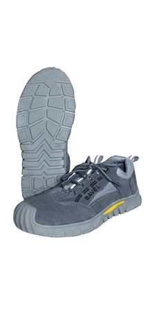 Полуботинки УНИВЕРСАЛ НИТРО, с поликарбонатным подноском, замша (серые), Нитрил