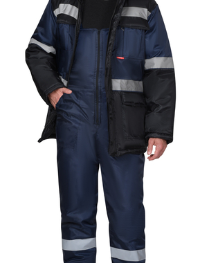 Костюм СИРИУС-ТЕРМИНАЛ куртка и полукомбинезон цвет синий с черным и СОП