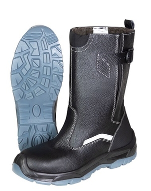 Сапоги SAVЁL-ДЖЕТ-ЗИМА с металлоподноском, кожа, шерстин, МП, ПУ-ТПУ