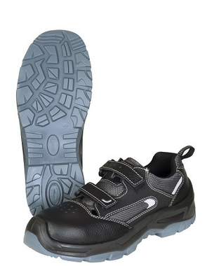 Полуботинки с перфорацией SAVЁL-ДЖЕТ с металлическим подноском, кожа, ПУ-ТПУ